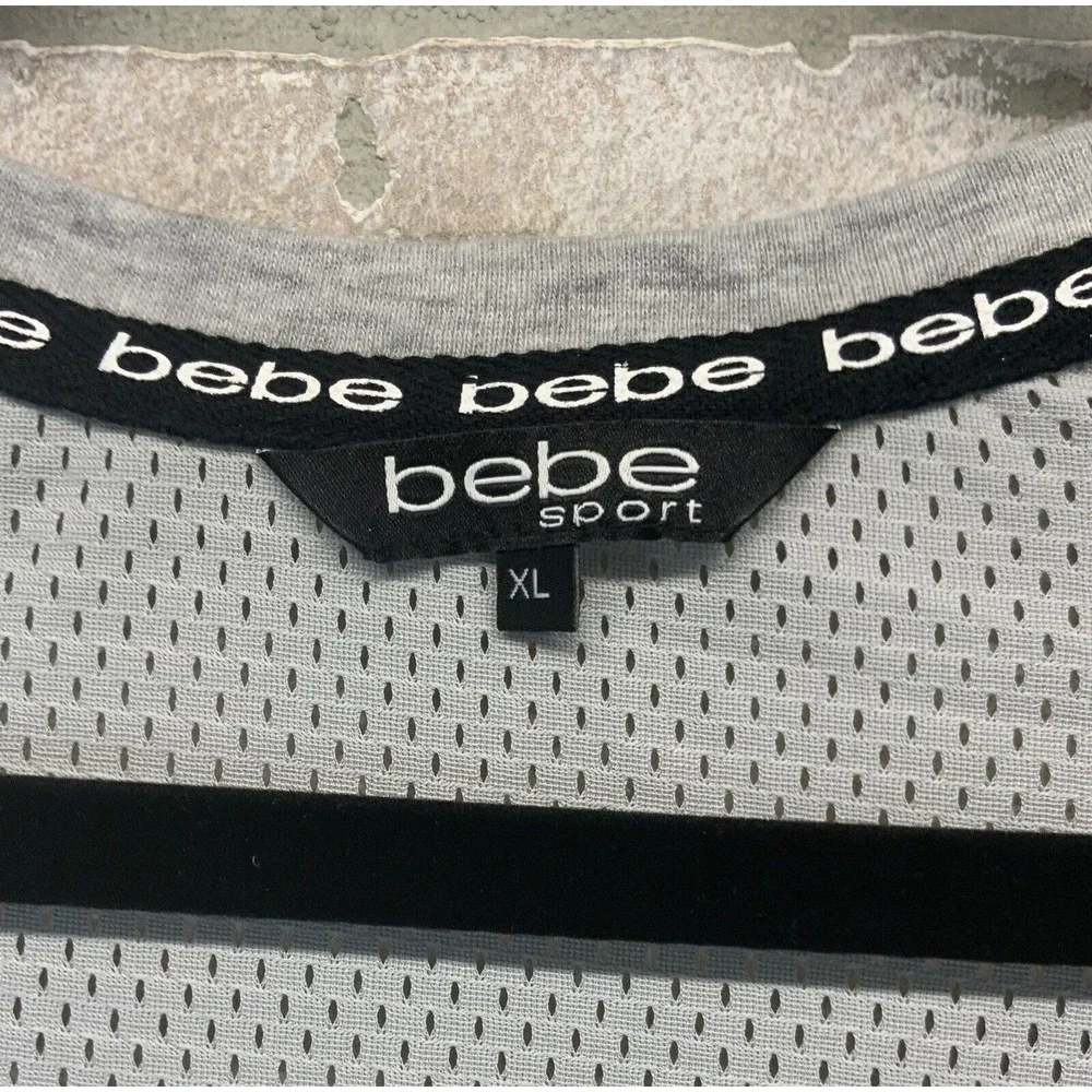 Bebe Sport Loose Crop Style Activewear Top Size X-Large - Picture 4 of 5